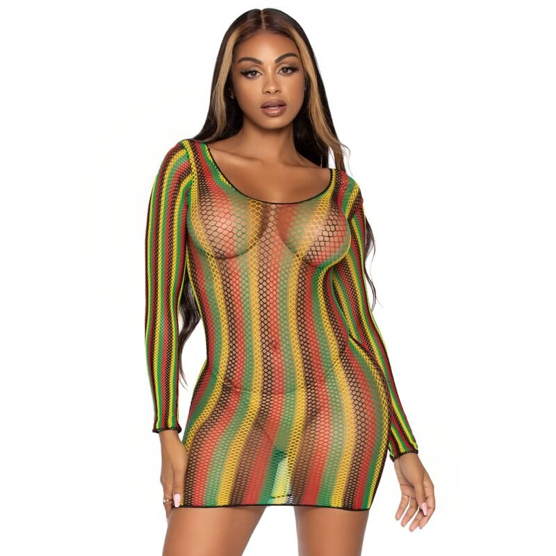 LEG AVENUE MINIVESTIDO DE RED RASTAS TALLA UNICA LEG AVENUE DRESSES