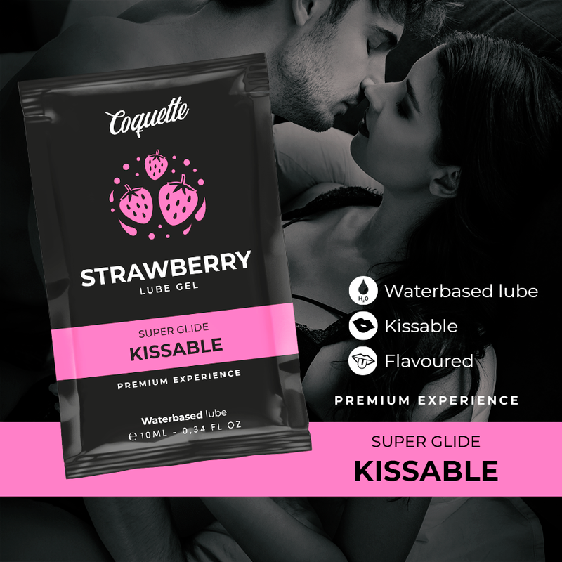 COQUETTE LUBRICANTE KISSABLE BASE AGUA FRESA 10 ML