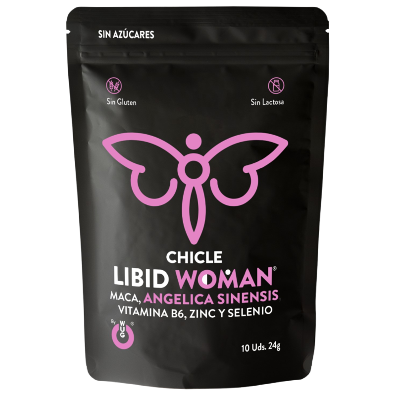 WUG LIBID WOMAN CHICLES AUMENTO LIBIDO MUJER 10 UNIDADES WUG SEX SENSE 