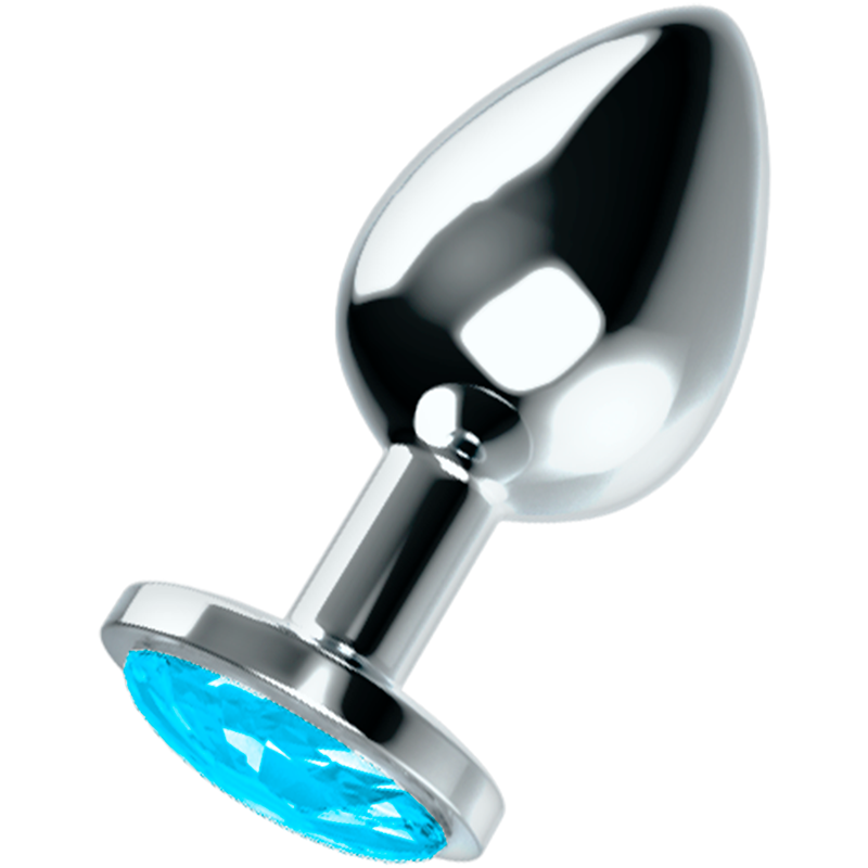 OHMAMA PLUG ANAL ACERO CON CRISTAL AZUL L OHMAMA ANAL 