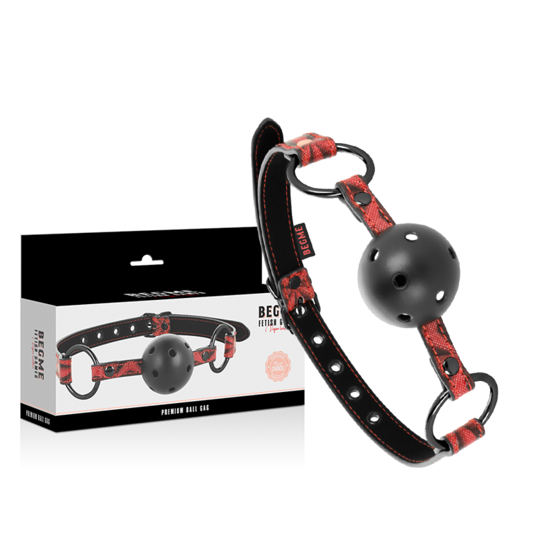 BEGME RED EDITION MORDAZA CUERO VEGANO BEGME RED EDITION  