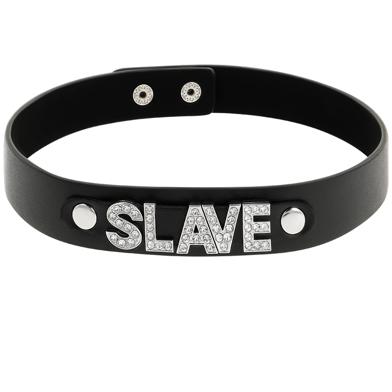 COQUETTE CHOKER CUERO VEGANO - SLAVE