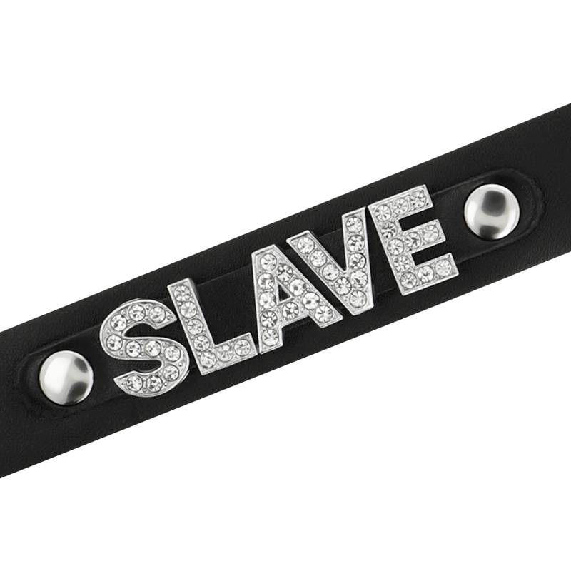 COQUETTE CHOKER CUERO VEGANO - SLAVE