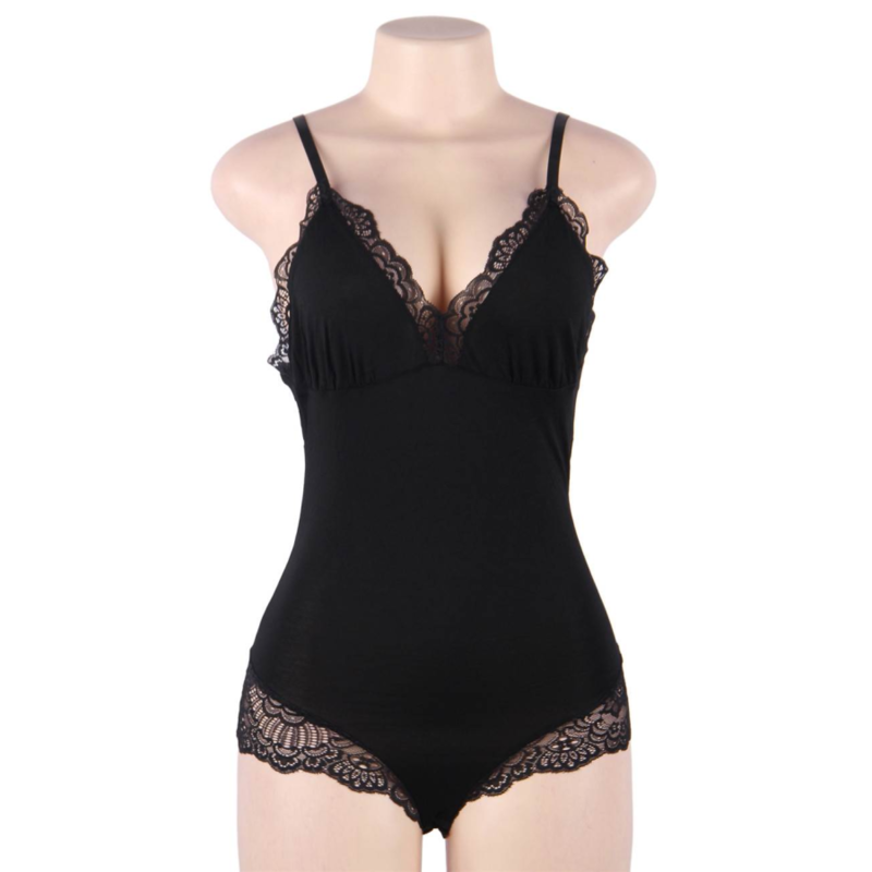 QUEEN LINGERIE TEDDY DE ENCAJES S/M 