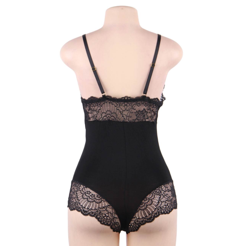 QUEEN LINGERIE TEDDY DE ENCAJES S/M 