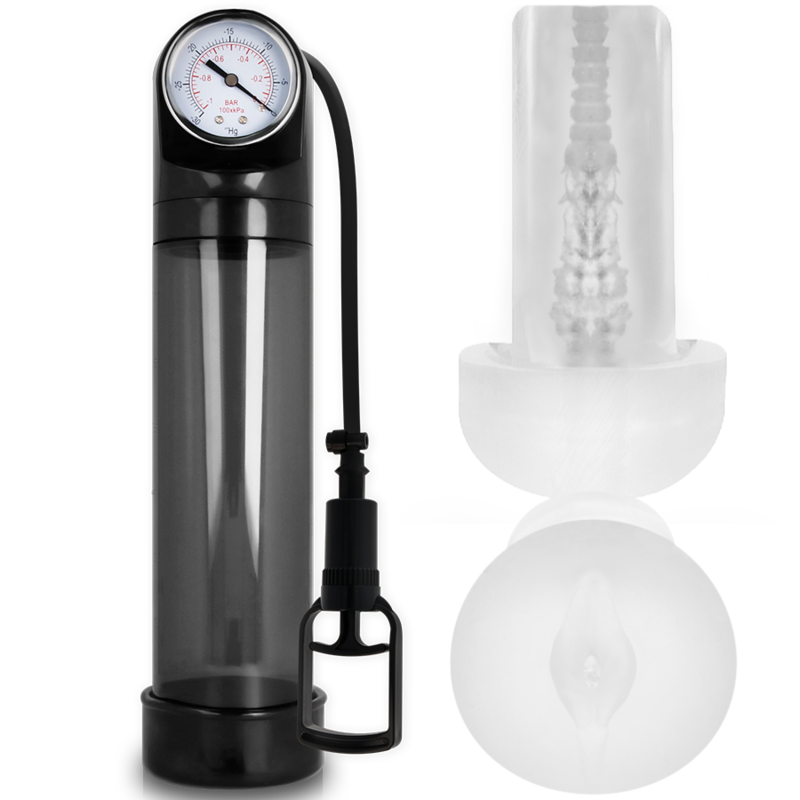 Comprar Pump Addicted - Bomba Erección Rx9 Negro Con Masturbador