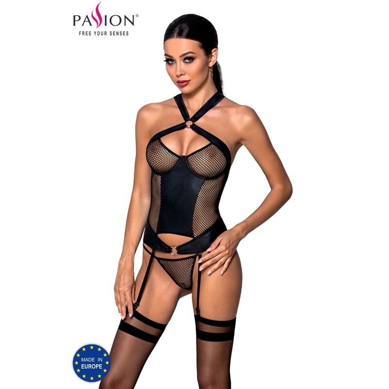 PASSION AMANDA CORSET CUERO ECOLOGICO S/M PASSION WOMAN CORSET