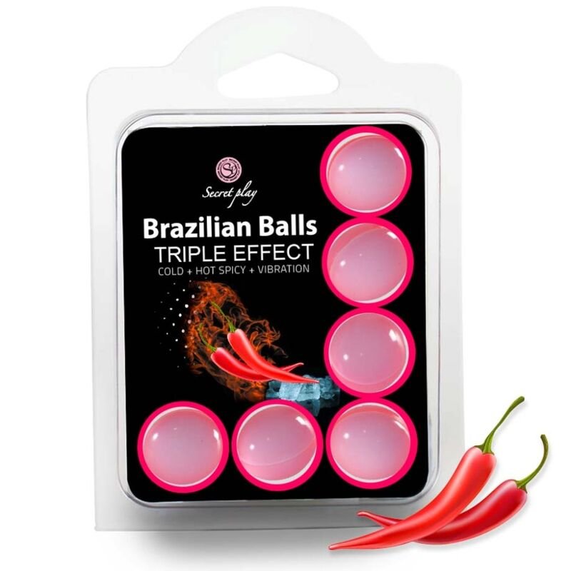 SECRET PLAY SET 6 BRAZILIAN BALLS TRIPLE EFECTO SECRETPLAY COSMETIC