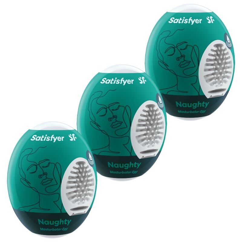 SATISFYER 3 HUEVOS MASTURBADORES - NAUGHTY SATISFYER 