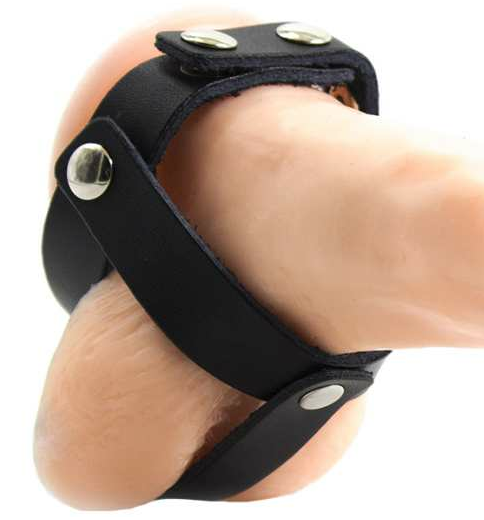 OHMAMA FETISH FUNDA CUERO DE CASTIDAD PARA TESTICULOS OHMAMA FETISH 