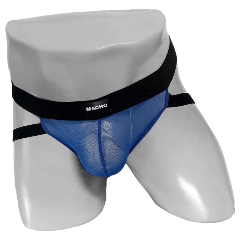 MACHO MX22NB SUSPENSORIO REJILLA AZUL S/M MACHO UNDERWEAR