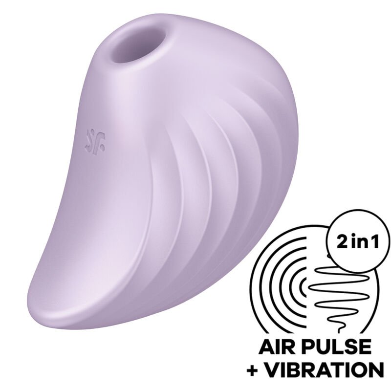 SATISFYER PEARL DIVER ESTIMULADOR Y VIBRADOR - VIOLETA SATISFYER AIR PULSE