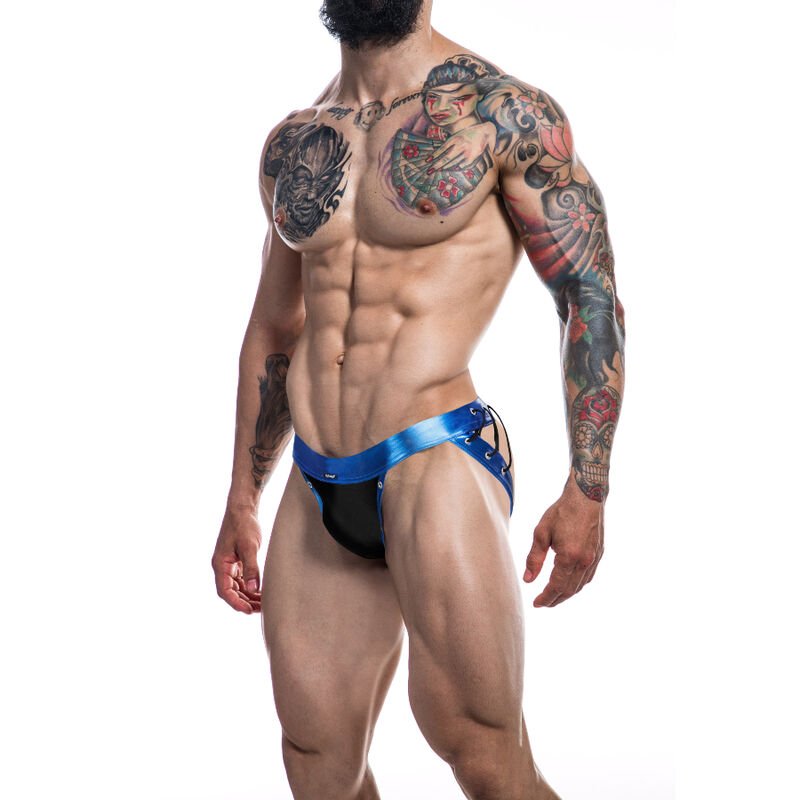CUT4MEN - JOCKSTRAP DESIRE CUERO AZUL L CUT4MEN JOCKSTRAP