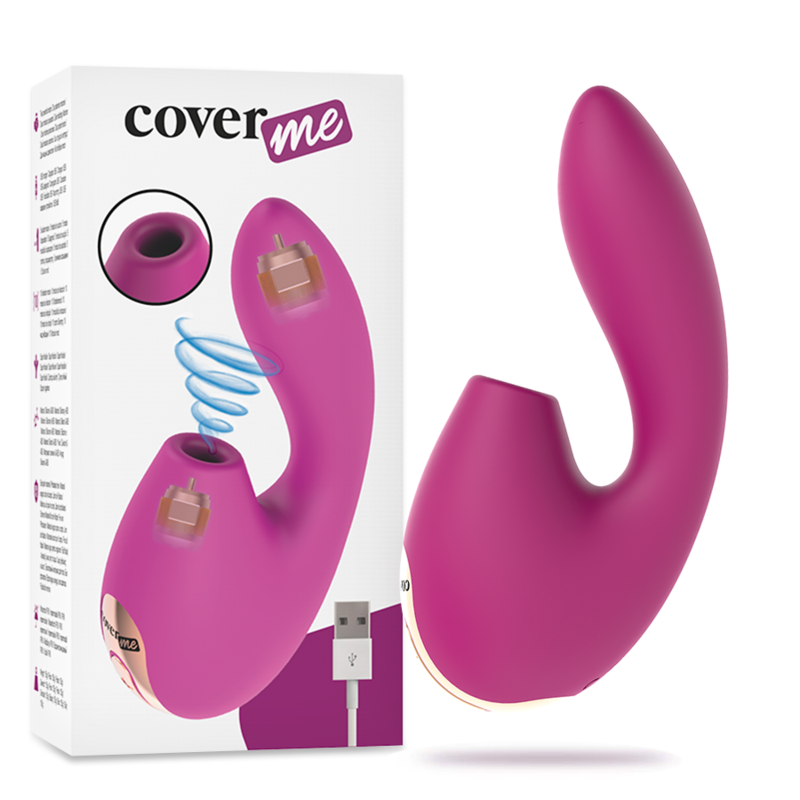 COVERME - CLITORAL SUCCIONADOR & VIBRADOR POTENTE G-SPOT RUSH COVERME