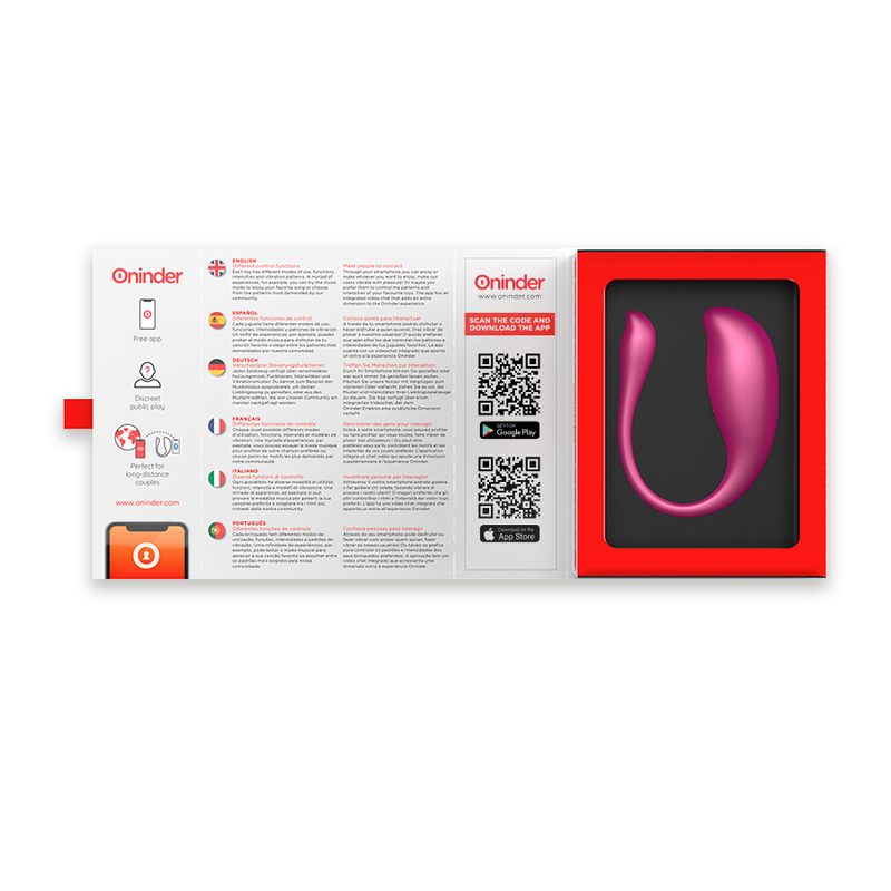 ONINDER HUEVO VIBRADOR ROSA - FREE APP