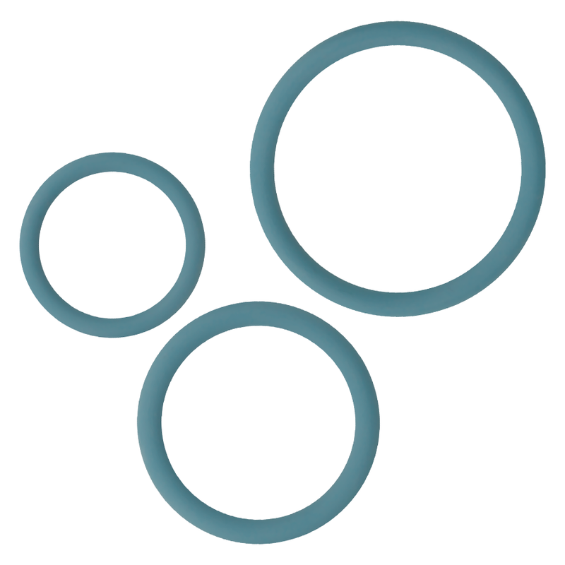 Comprar Ohmama - 3 Rings Set For Penis & Testicles - Blue