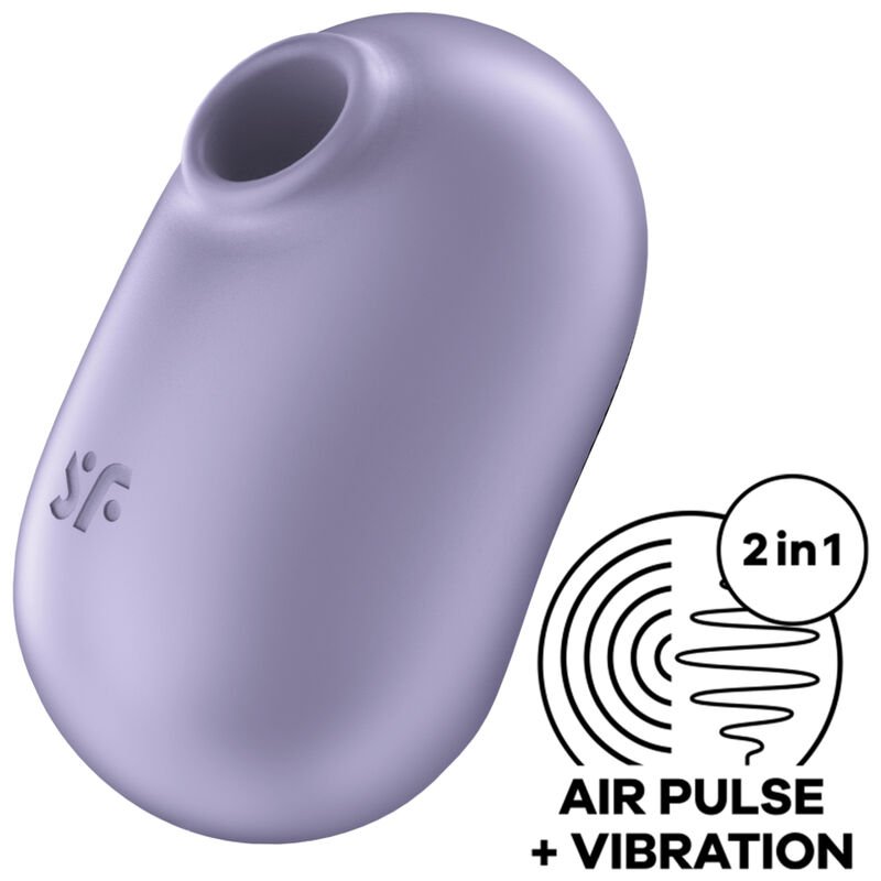 SATISFYER PRO TO GO 2 ESTIMULADOR Y VIBRADOR DOBLE - VIOLETA SATISFYER AIR PULSE
