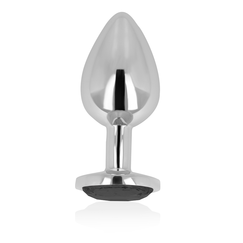 OHMAMA - PLUG ANAL CON CRISTAL NEGRO 8 CM OHMAMA ANAL