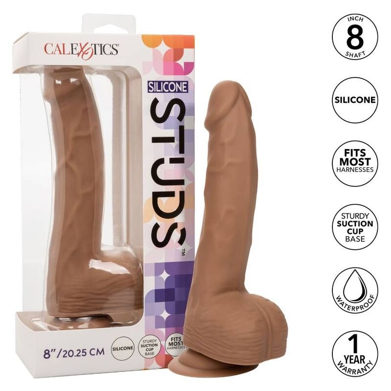 CALIFORNIA EXOTICS SILICONE STUDS 20,32 CM BROWN CALIFORNIA EXOTICS