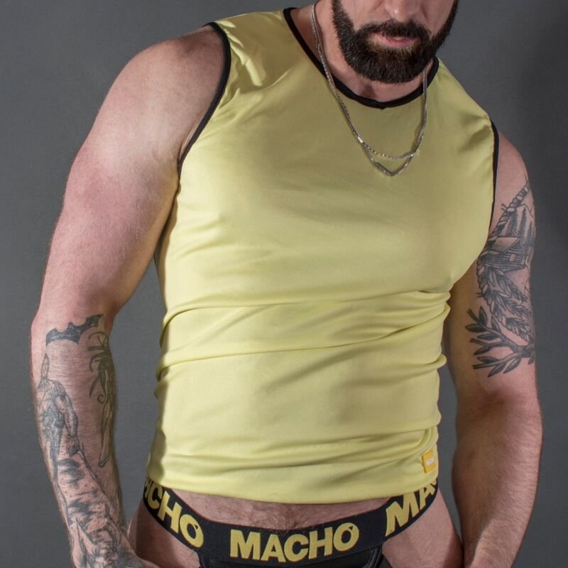 MACHO CAMISETA AMARILLO S/M MACHO UNDERWEAR