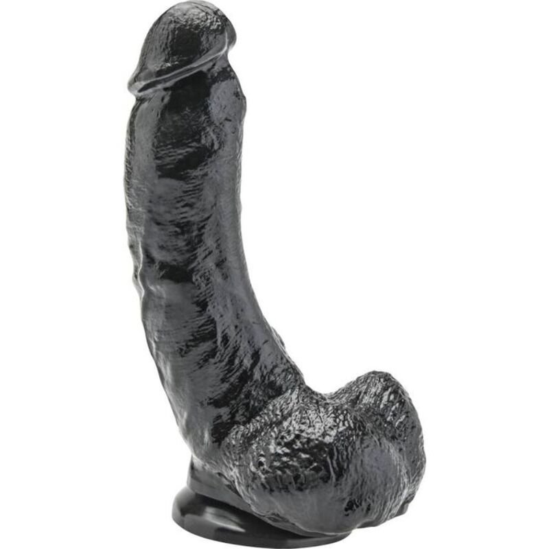 GET REAL - DILDO 20,5 CM CON TESTÍCULOS NEGRO GET REAL