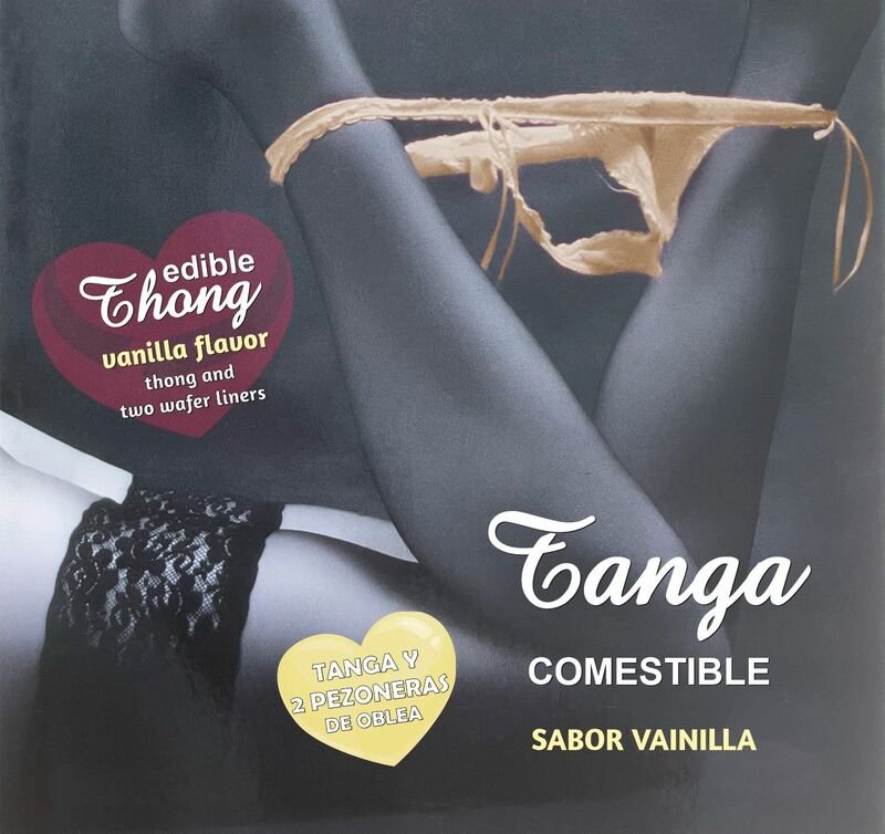 HOTFLOWERS - TANGA+ 2 PEZONES OBLEA VAINILLA MUJER /es/pt/en/fr/it/ HOTFLOWERS