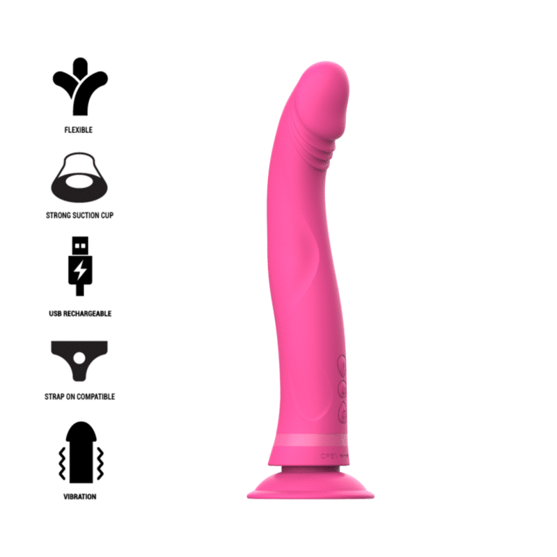 INTENSE - MICHELANGELO DILDO VIBRADOR SILICONA ROSA INTENSE FUN