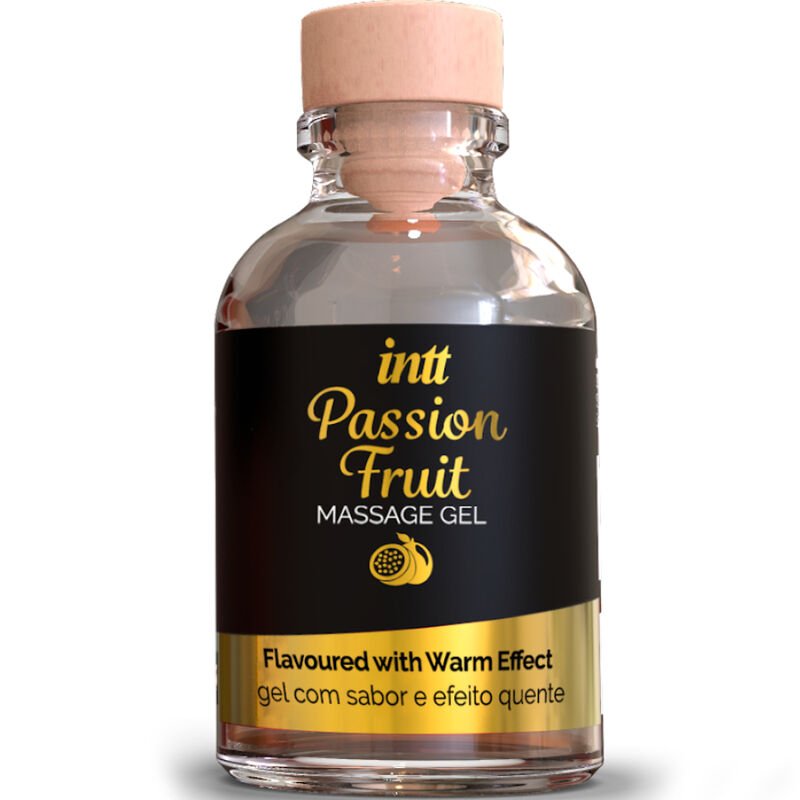 INTT - GEL DE MASAJE SABOR A FRUTA DE LA PASIÓN EFECTO CALOR INTT MASSAGE & O
