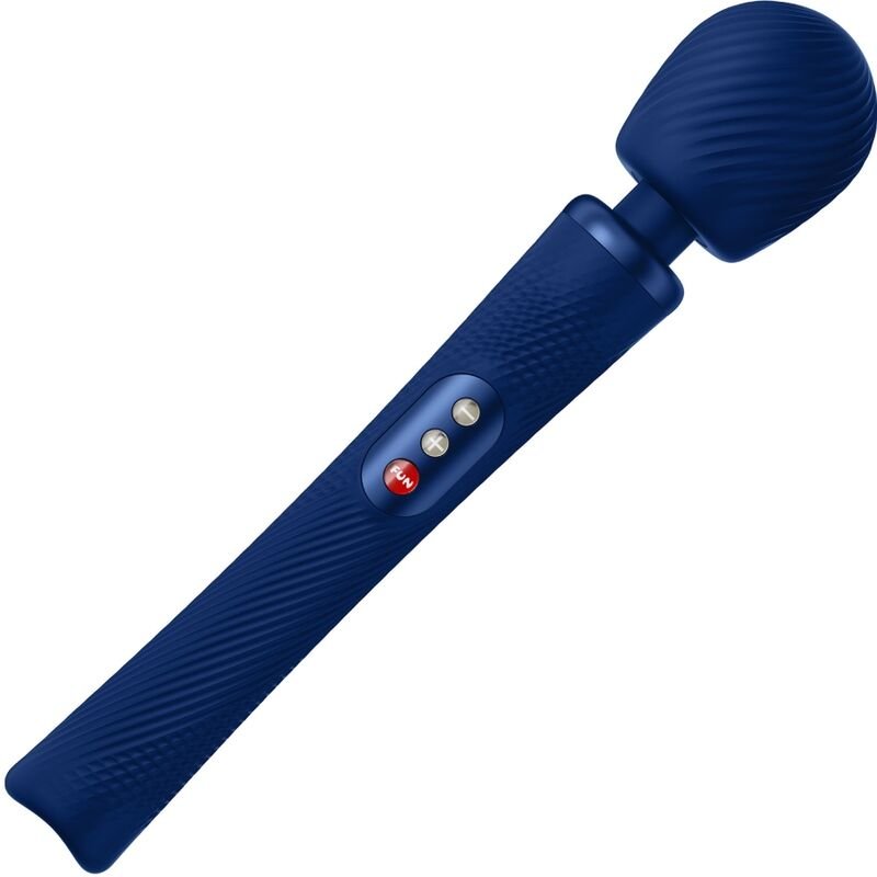 FUN FACTORY - VIM WAND RUMBLE VIBRADOR RECARGABLE SILICONA AZUL MEDIANOCHE FUN FACTORY