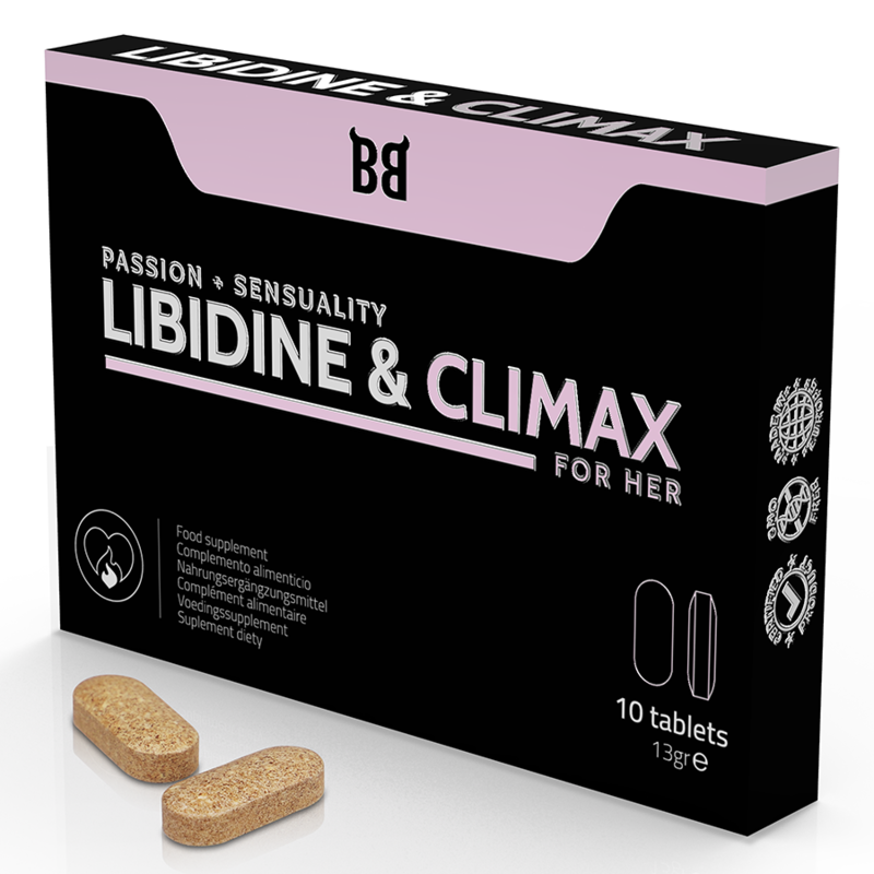 BLACKBULL BY SPARTAN - LIBIDINE & CLIMAX AUMENTO LÍBIDO PARA MUJER 10 CÁPSULAS BLACKBULL BY SPARTAN