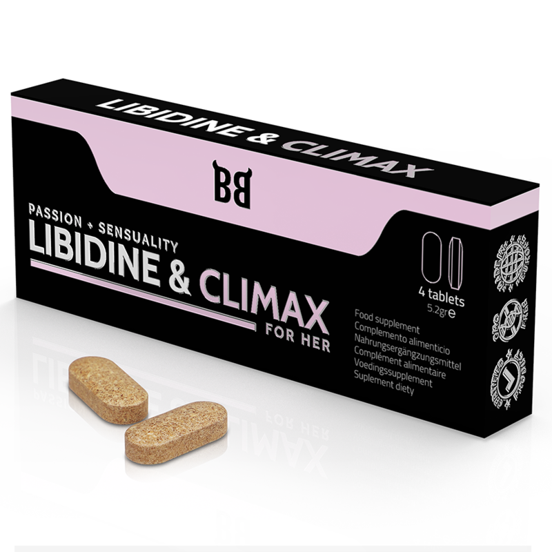 BLACKBULL BY SPARTAN - LIBIDINE & CLIMAX AUMENTO LÍBIDO PARA MUJER 4 CÁPSULAS BLACKBULL BY SPARTAN