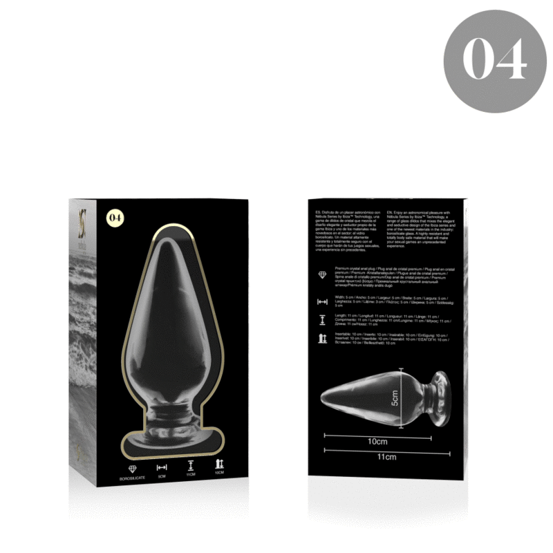 Comprar Nebula Series By Ibiza - Modelo 4 Plug Cristal Borosilicato 11 X 5 Cm Transparente