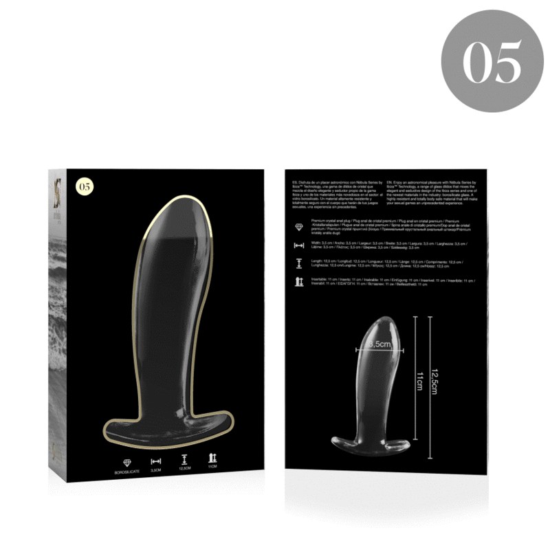 Comprar Nebula Series By Ibiza - Modelo 5 Plug Cristal Borosilicato 12.5 X 3.5 Cm Transparente