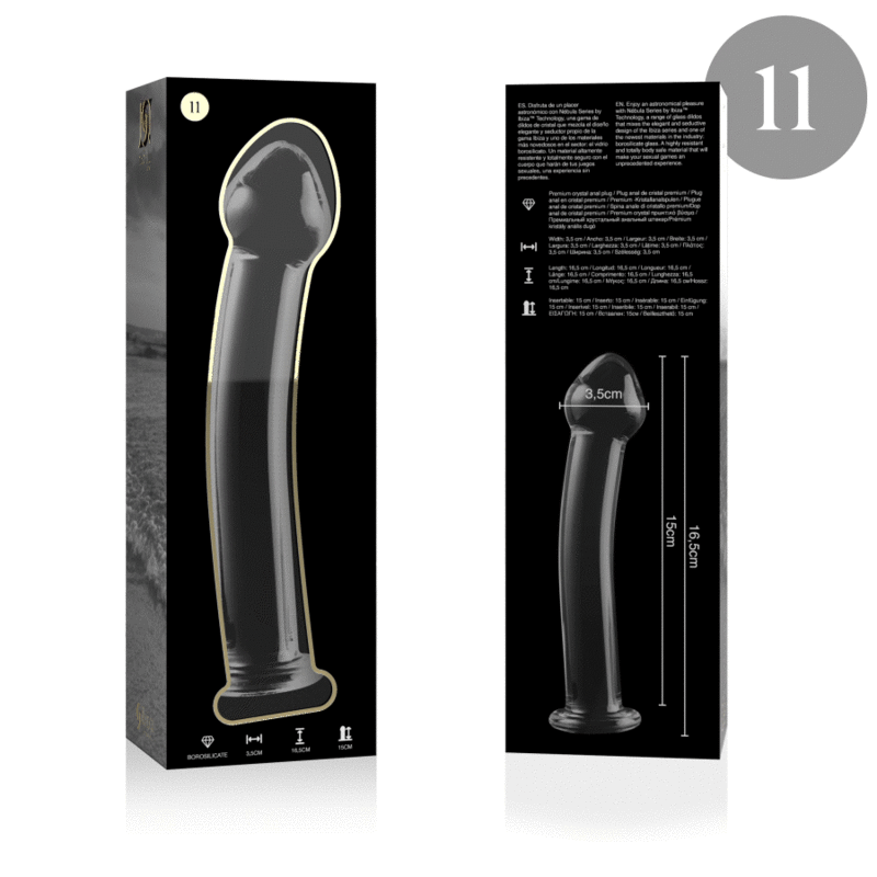 Comprar Nebula Series By Ibiza - Modelo 11 Dildo Cristal Borosilicato 16 X 3 Cm Transparente