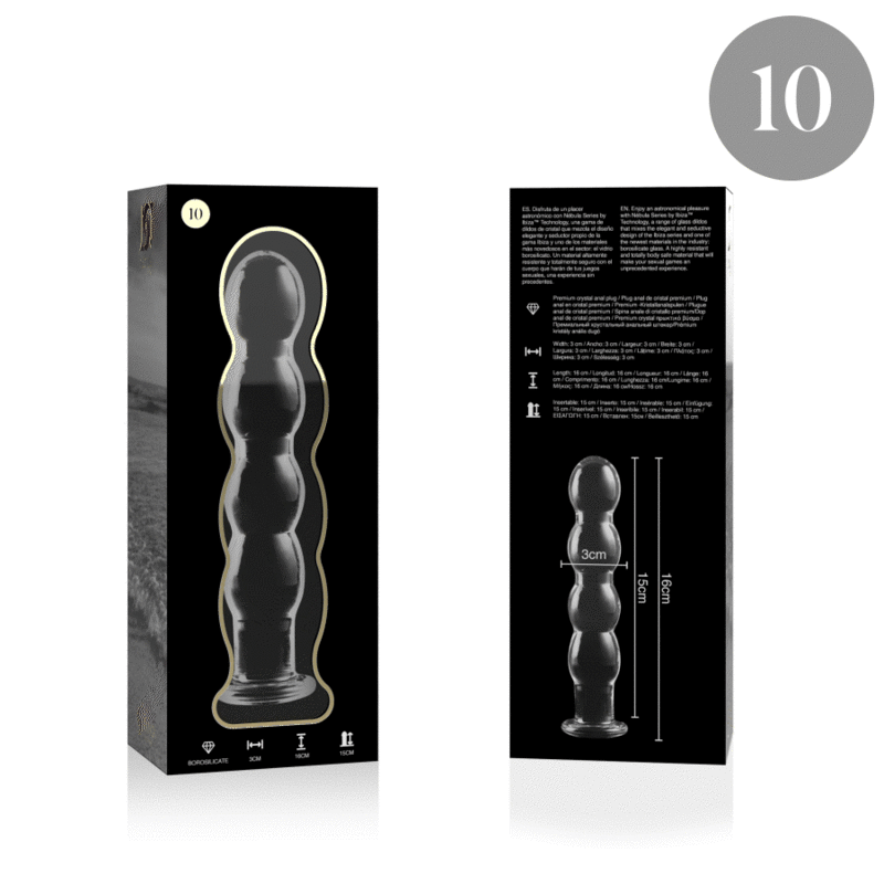 Comprar Nebula Series By Ibiza - Modelo 10 Dildo Cristal Borosilicato 16.5 X 3.5 Cm Transparente