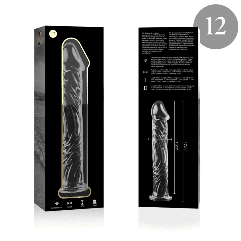 Comprar Nebula Series By Ibiza - Modelo 12 Dildo Cristal Borosilicato 17 X 3.5 Cm Transparente