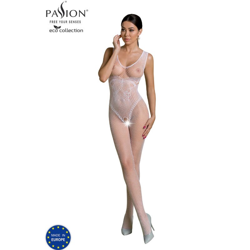 PASSION - ECO COLLECTION BODYSTOCKING ECO BS003 BLANCO PASSION WOMAN BODYST