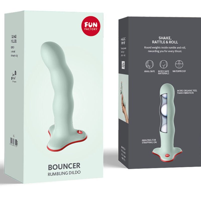 FUN FACTORY - BOUNCER DILDO RECARGABLE VERDE SALVIA