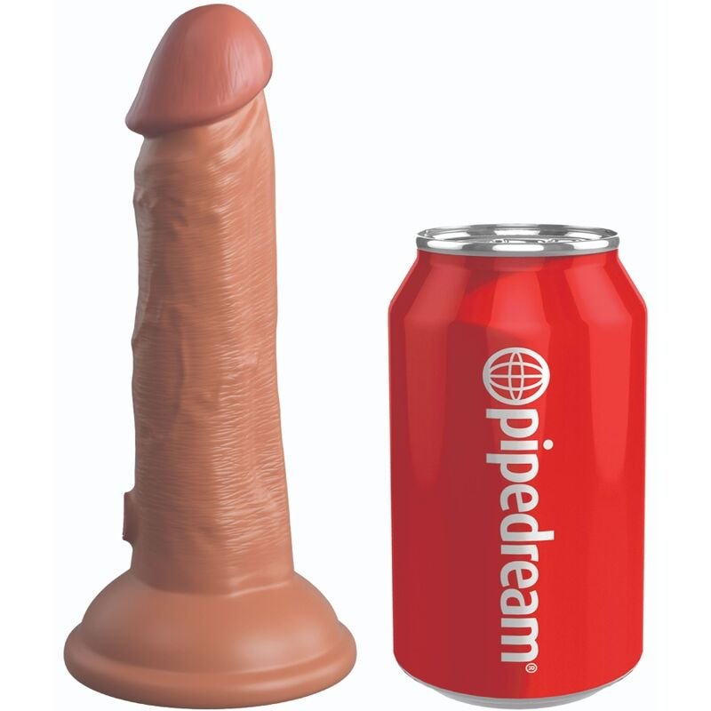 KING COCK - ÉLITE DILDO REALÍSTICO SILICONA 15.2 CM CARAMELO KING COCK