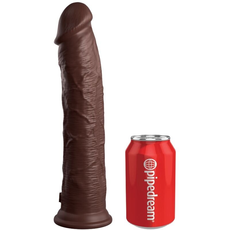 KING COCK ELITE - DILDO REALISTICO SILICONA 28 CM MARRON KING COCK