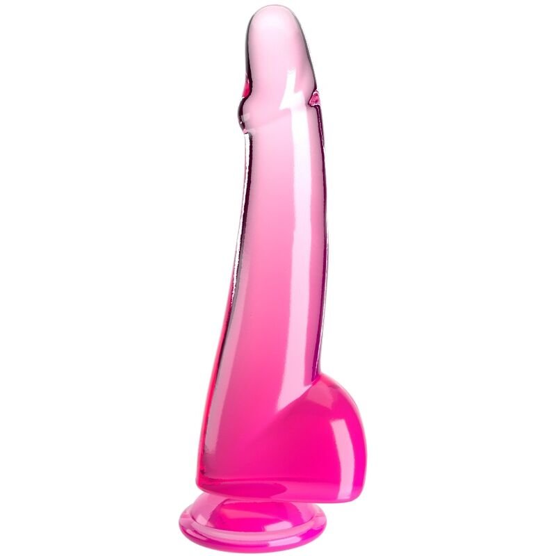Comprar King Cock - Clear Dildo Con Testículos 19 Cm Rosa