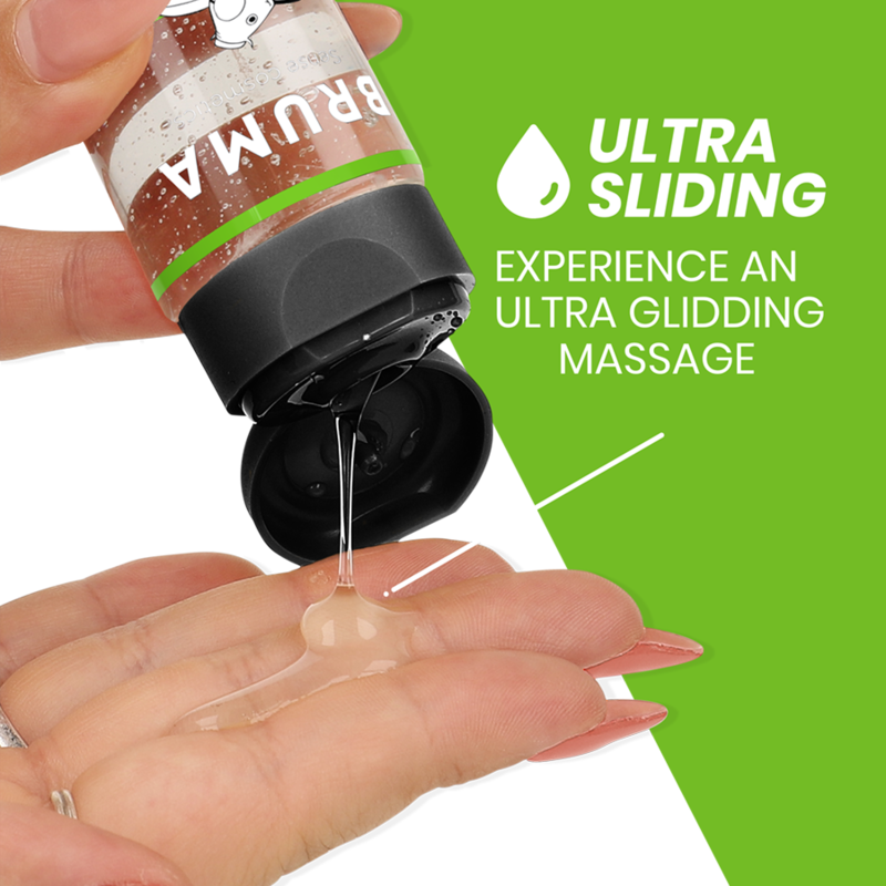 BRUMA - ACEITE DE MASAJE PREMIUM EFECTO CALOR SABOR SANDÍA 3 EN 1