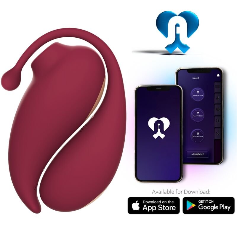 ADRIEN LASTIC - INSPIRATION ONDAS ESTIMULADORAS CLÍTORIS + HUEVO VIBRADOR ROJO - APP GRATUITA ADRIEN LASTIC