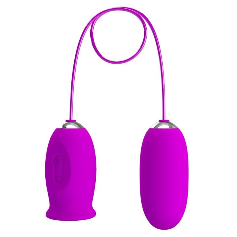 PRETTY LOVE - DAISY HUEVO DUAL VIBRADOR RECARGABLE MORADO PRETTY LOVE FLIRTATI