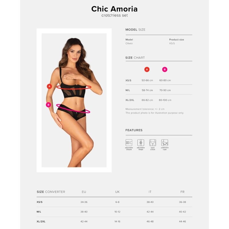 OBSESSIVE - CHIC AMORIA SET 2 PIEZAS M/L