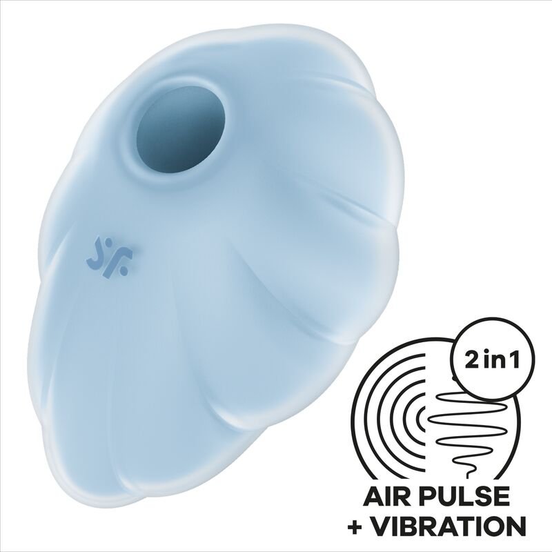 SATISFYER - CLOUND DANCER AZUL VIBRADOR AIR PULSE
