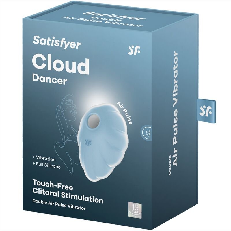 SATISFYER - CLOUND DANCER AZUL VIBRADOR AIR PULSE