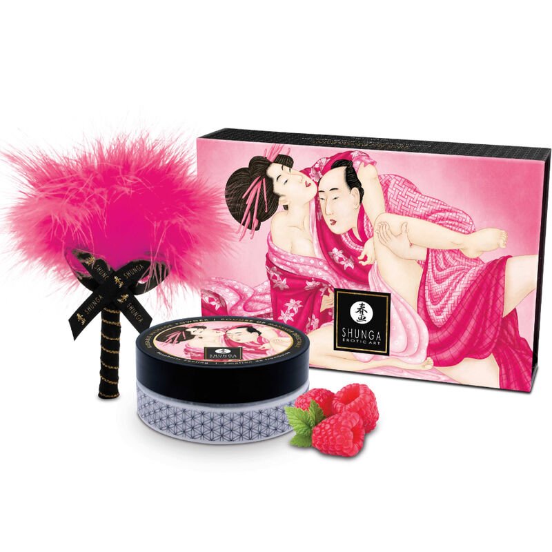 Comprar Shunga - Kit Polvos De Masaje Comestible Frambuesa