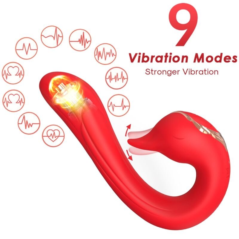 Comprar Armony - Delfin Vibrator Multiposition & Heat Effect Red