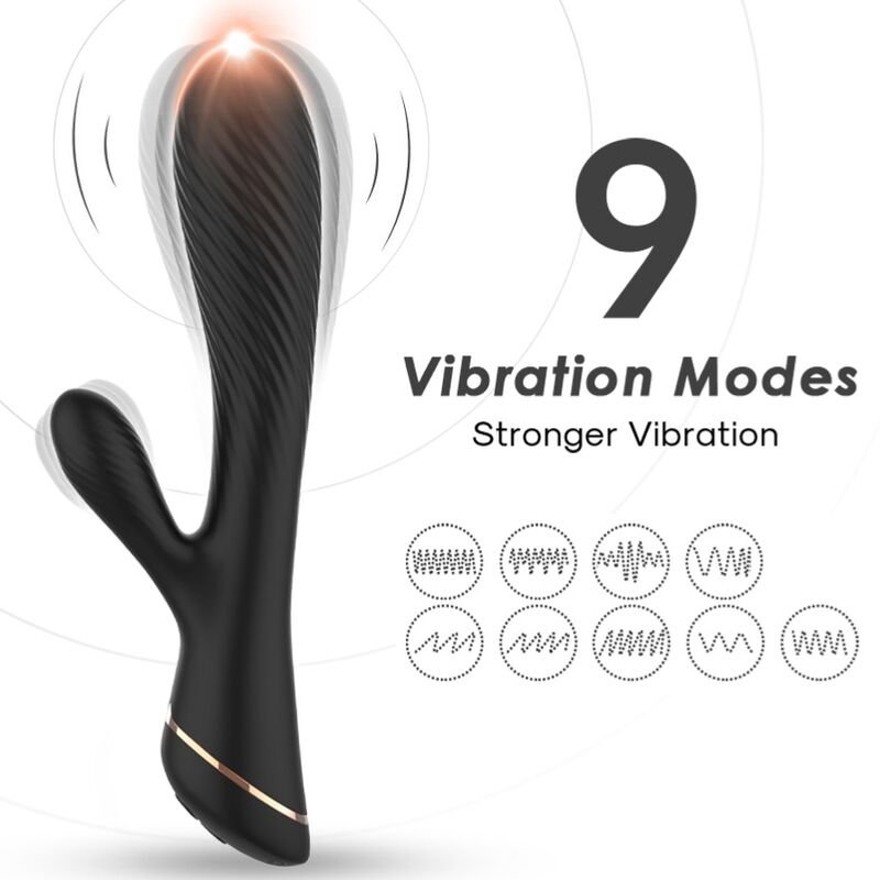 ARMONY - VIBRATOR RABBIT SILICONE BLACK ARMONY VIBRATORS